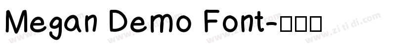 Megan Demo Font字体转换